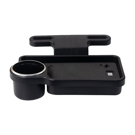 Car Seat Storage Foldable Tray, Car Seat Tray for Rear Passenger, Beverage Cup Holder Box for Dining Drinks Headrest Mounted