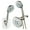 Satin Nickel, variant on AquaCare Spa Station High Pressure -mode 3-way Rainfall & Handheld Shower Head Combo - Anti-Clog Nozzles, Extra-Long 6 ft Stainless Steel Hose, 2nd Wall Bracket/ Finish