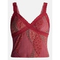 thumbnail image 5 of No Boundaries Mesh Lace Triangle Tank Top, Women's XXS-XXL, 5 of 5