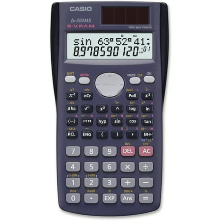 Casio FX-300MS Scientific Calculator - 229 Functions - 7 KB - 2 Line(s) - 10 Digits - LCD - Battery/Solar Powered - 0.4