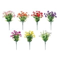 thumbnail image 6 of 7 Prong Eucalyptus and Morning Glory Artificial Flower Spray, Realistic Faux Greenery for Wall Decor, Home Interior Accent Piece, Easy Mount Decorative Ornament, 6 of 8