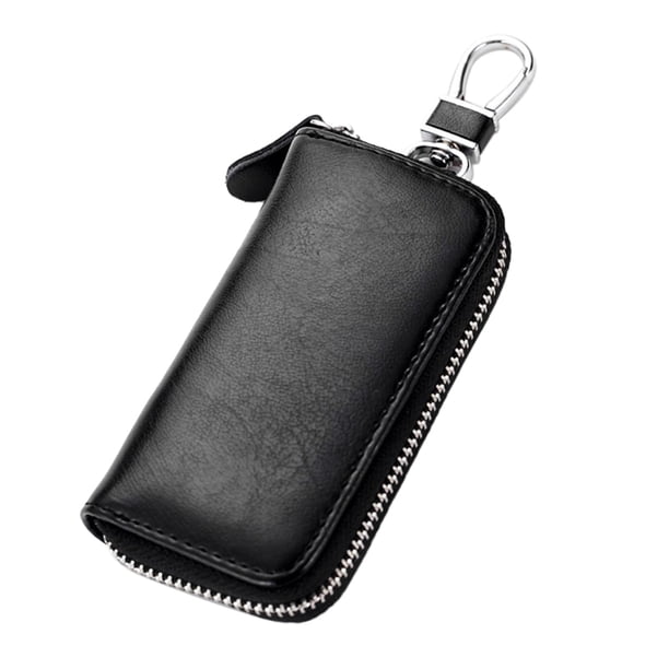 Llavero universal para coches cartera de piel bolso Kenchiavi con Negro