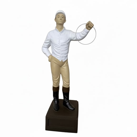 Classic Lawn Jockey Safari Shirt Beige Pants Garden Statue, Matte, 36"