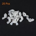 thumbnail image 3 of Uxcell M4 Wing Nuts Butterfly Nut Nylon Hand Twist Tighten Fasteners White 25 Pack, 3 of 5