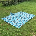 thumbnail image 4 of Outdoor Blanket, Waterproof Plaid Cloth Blanket Rainproof, Windproof Picnic Camping Backpacking Blanket Hooded Mat Rain Poncho Blanket Pet Blanket, 4 of 7