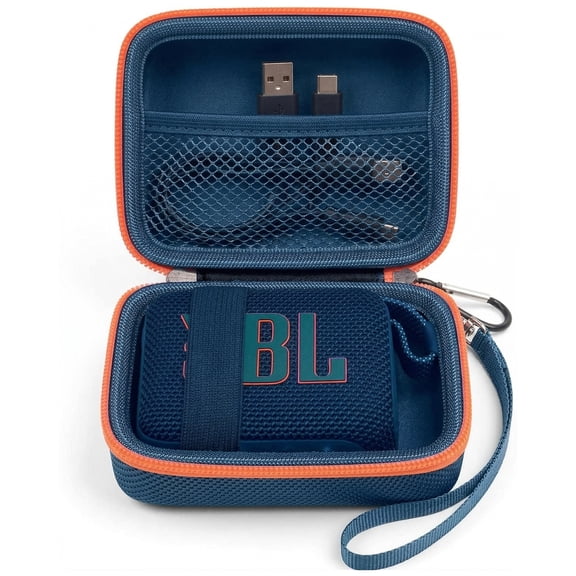 Carrying Case Compatible with JBL Go 4 - Portable Bluetooth Speaker Box Pro Sound, Also for Go 3/Go3 Eco/Go2 Waterproof Mini Wireless Speakers - Case Only (Blue)