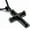 black: 2.52″, variant on Men's Cross Necklace 316L Stainless Steel Large Jesus Christ Pendant Jewelry Rolo Chain for 24''
