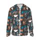 thumbnail image 1 of Balery Coffee Lover Print Sudadera ligera de manga larga con capucha y protección solar UPF 50+ para hombre y mujer, ideal para pesca y running-Medium, 1 of 7