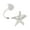 07 White k 0393, variant on Adjustable Opening Women’s Arm Cuff Punk Starfishes Charm Geometric Iron Jewelry Gold Tone