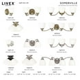 thumbnail image 6 of Livex Lighting Somerville 2 Bath Light in Antique Brass, 6 of 12