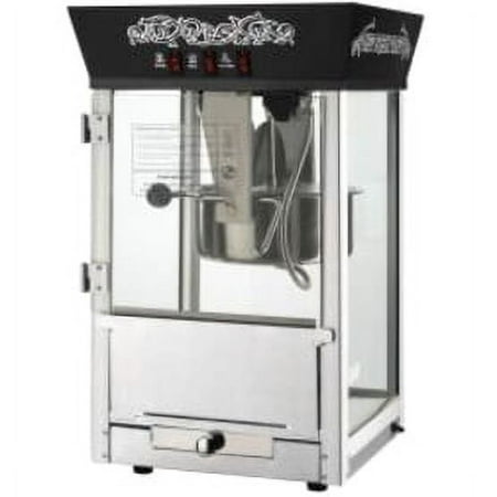 Great Northern Popcorn Black Matinee Movie 8 Ounce Antique Popcorn Machine