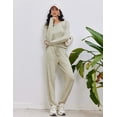 thumbnail image 4 of Ekouaer Womens Pajamas Set Long Sleeve Loungewear Soft Lounge Set Joggers with Pockets, 4 of 7