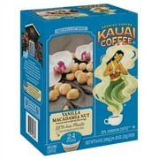 Kauai Coffee Single Serve Pods, Vanilla Macadamia Nut Flavor - Arabica Coffee from Hawaii's Largest Coffee Grower, Compatible with Keurig K-Cup Brewers - 24 Count