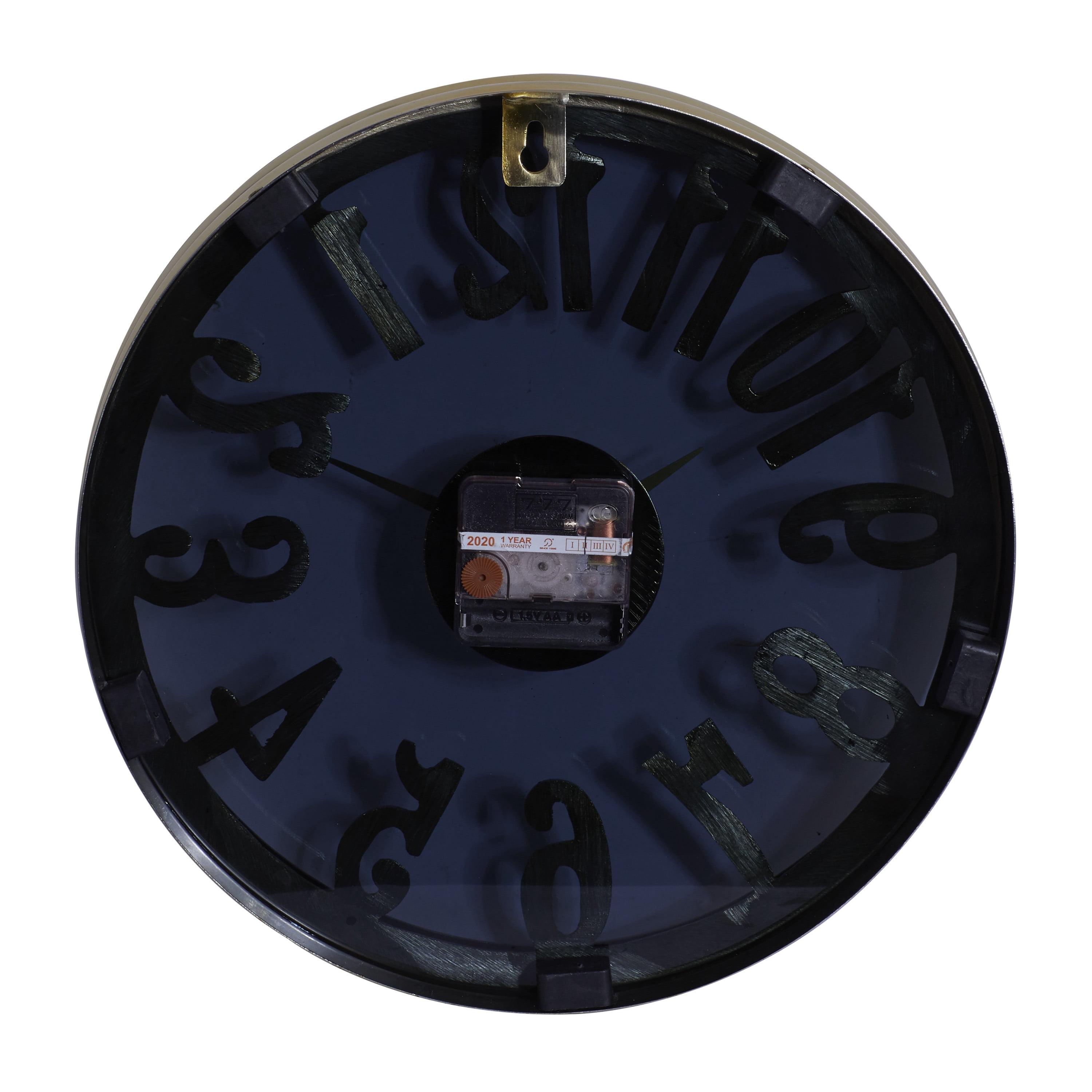 DecMode 12 In. Blue Coastal Wall Clock