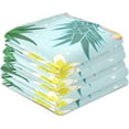 thumbnail image 4 of Kitchen Towels Pineapple & Flowers Pattern Cleaning Towel Absorbent Hand Towels Tea Towels for Home Restaurant Dish Clean 28" x 18", 4PCS, 4 of 7