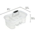 thumbnail image 3 of Sterilite Bath Caddy with 5 Compartments, Large, Clear, 3 of 5