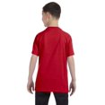 thumbnail image 4 of Hanes Authentic TAGLESS Kid`s Cotton T-Shirt, L, Deep Red, 4 of 4