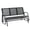 Black, variant on Adjustable Outdoor Rocking Chair with Footrest, PE Rattan Patio Recliner for Garden, Backyard, Porch, Brown Steel Frame