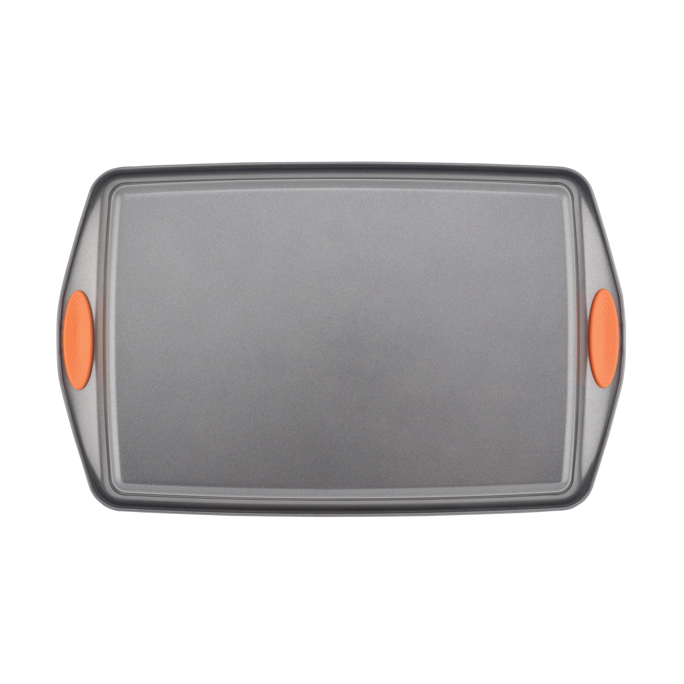 Rachael Ray Nonstick Bakeware with Grips, Nonstick Cookie Sheet / Baking  Sheet - 10 Inch x 15 Inch, Gray with Orange Grips