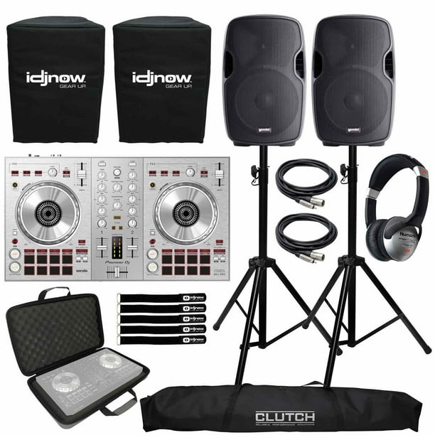 Pioneer Dj Limited Edition Silver Ddj Sb3 2 Channel Serato Dj Lite Controller With Gemini 12 Active Speaker Package Walmart Com Walmart Com