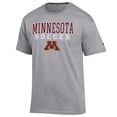 thumbnail image 2 of Men's Champion Gray Minnesota Golden Gophers Soccer Stack Logo T-Shirt, 2 of 3