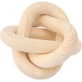 thumbnail image 2 of Chain Link Decor, Safe 3 Link Wood Link Ornament for Living Room (Original Wood Color), 2 of 8