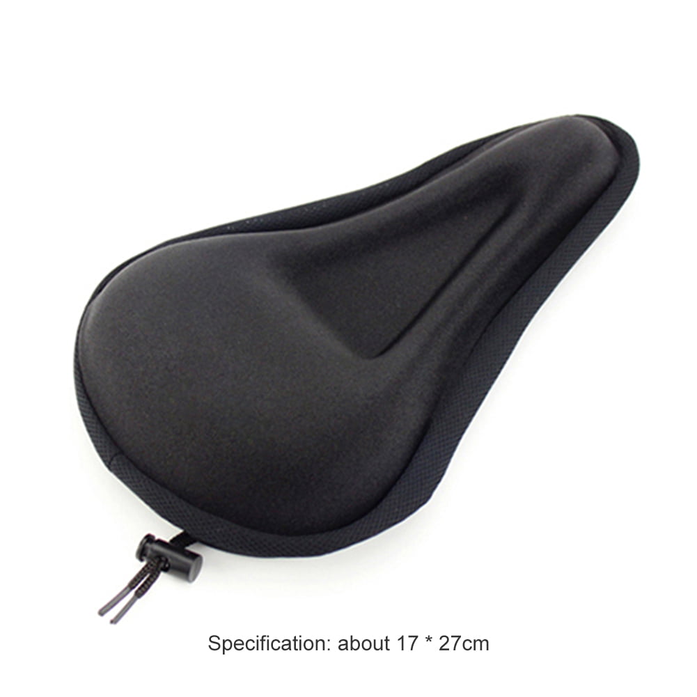 Black 3D Solid Bike Seat Cushion Comfort Bicycle Seat Cushion Cover