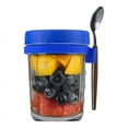 thumbnail image 1 of Overnight Oats Container With Lid And Spoon Overnight Oats Jars Portable Mason Jars With Lid, 1 of 1