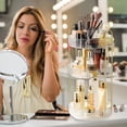 thumbnail image 3 of ABENNLY - Organizador de Maquillaje Giratorio de 360&deg;, Organizador de Cambiador con Soporte para Cepillo para Polvo de Maquillaje,3 niveles,Se adapta rec&aacute;mara, Ba&ntilde;o,encim, 3 of 7