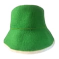 thumbnail image 1 of Gorro de sauna de fieltro, gorro de baño , portátil, diámetro de 29 cm, resistente al calor, accesorio de regalo, de sauna para ducha, baño de Verde, 1 of 8