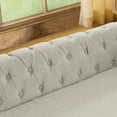 thumbnail image 3 of E-Western Elegant Rectangular Oversized Dog Bed - Modern Linen Fabric Elevated Pet Sofa for Large Dogs, Durable & Comfortable, Easy to Clean, Beige, 3 of 9
