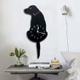 thumbnail image 4 of Perro de dibujos animados Wag Tail Reloj de pared Hogar Cocina Oficina Escuela Lindo reloj de acrílico Decoraciones de pared Inevent JJ18345-02B, 4 of 6