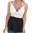 thumbnail image 2 of Viikei Womens Tank Top Camisoles for Women Plus Lace Patchwork Printed Vest Blouse Suspenders Tops, 2 of 6