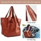 thumbnail image 5 of Bolso de mano KlaOyer de piel de gran capacidad negro, 5 of 6