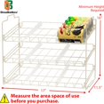 DecoBros Supreme Stackable Can Rack Organizer, White Durable Plastic