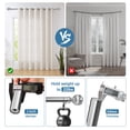thumbnail image 6 of Urbanest 1" Adjustable Curtain Rod Set with Fluted Ball Finial Metal Window Drapery Rod, Modern Design, 6 of 6