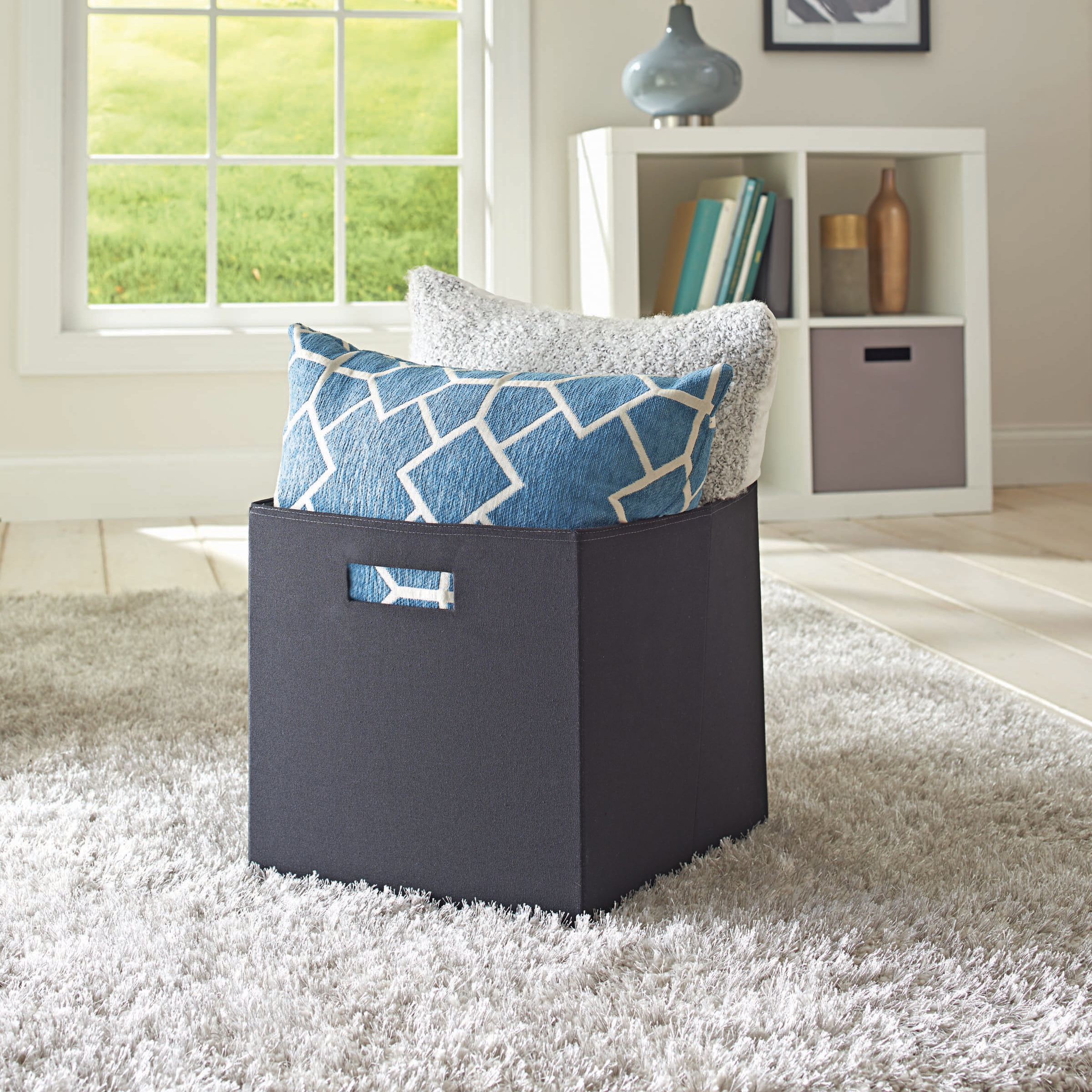 Better Homes & Gardens 12.8"W x 12.8"D x 15"H Collapsible Cube Storage