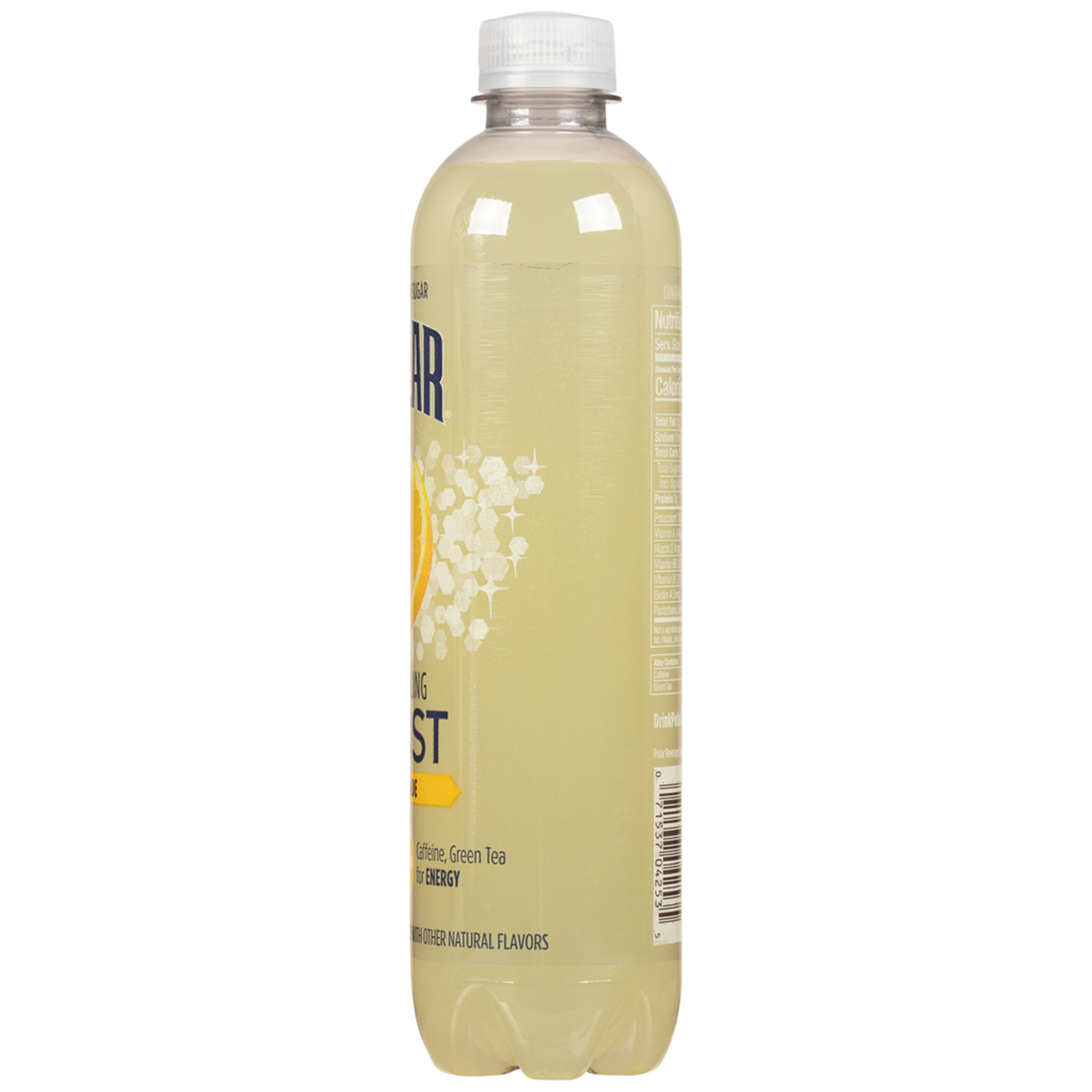 Polar Beverages Sparkling Fizzy Frost Water, Lemonade, Liquids,17 oz