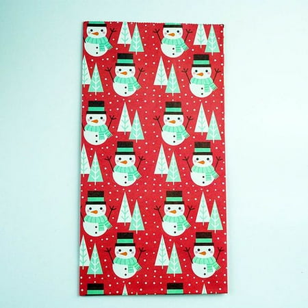 Christmas Party Food AkoaDa 2Pcs Snowflake Merry Christmas Paper Bag Snowman Christmas Tree Food Cookie Gift Packing Bag Birthday Party Favor Stand Bags ()