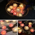 thumbnail image 4 of LED Fairy Lights Roses Rose Lamp Simulation Rose Petals Chain 3M 20LED Fairy Lights Flowers Battery Operated Lighting Decoration for Garden Party Christmas Wedding Valentine's Day - Pink, 4 of 6