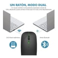 thumbnail image 4 of Mouse Recargable Portátil Con Bluetooth Y Inalámbrico Usb Mouse RGB, 4 of 5