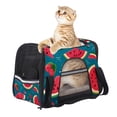 thumbnail image 6 of Watermelon Sherpa Fabric Dog Bag with 900D Oxford Cloth Base and Nylon Webbing - 17x10x11.8 Inches, 43x26x30 cm - Pet Carrier for Travel and Outdoor Activities, 6 of 7