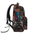 thumbnail image 3 of Fotbe French Bulldog In Sunglasses Mochila Casual con Estampado para Escuela, Viajes y Actividades al Aire Libre - Duradera, Ligera y Cómoda, 3 of 5