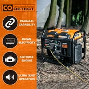 GENMAX 3500 Peak Watts-Gas Powered Open Frame RV Ready Inverter Generator，Quiet Technology, EPA Compliant GM3500Xi