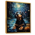 thumbnail image 2 of Designart "Dreamy Dachshund Dreams I" Animals Dog Floater Framed Wall Decor, 2 of 5