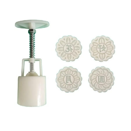 

HESITONE Flower Shape Moon Cake Mould Hand Pressure Cookies Cutter Cherry Blossom Pastry Tool Moon Cake Maker Bath Bombs Press