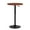 Red, variant on MoNiBloom Swivel Barstool Table 23.5" Round Adjustable Height Metal Pub Table Black Rock
