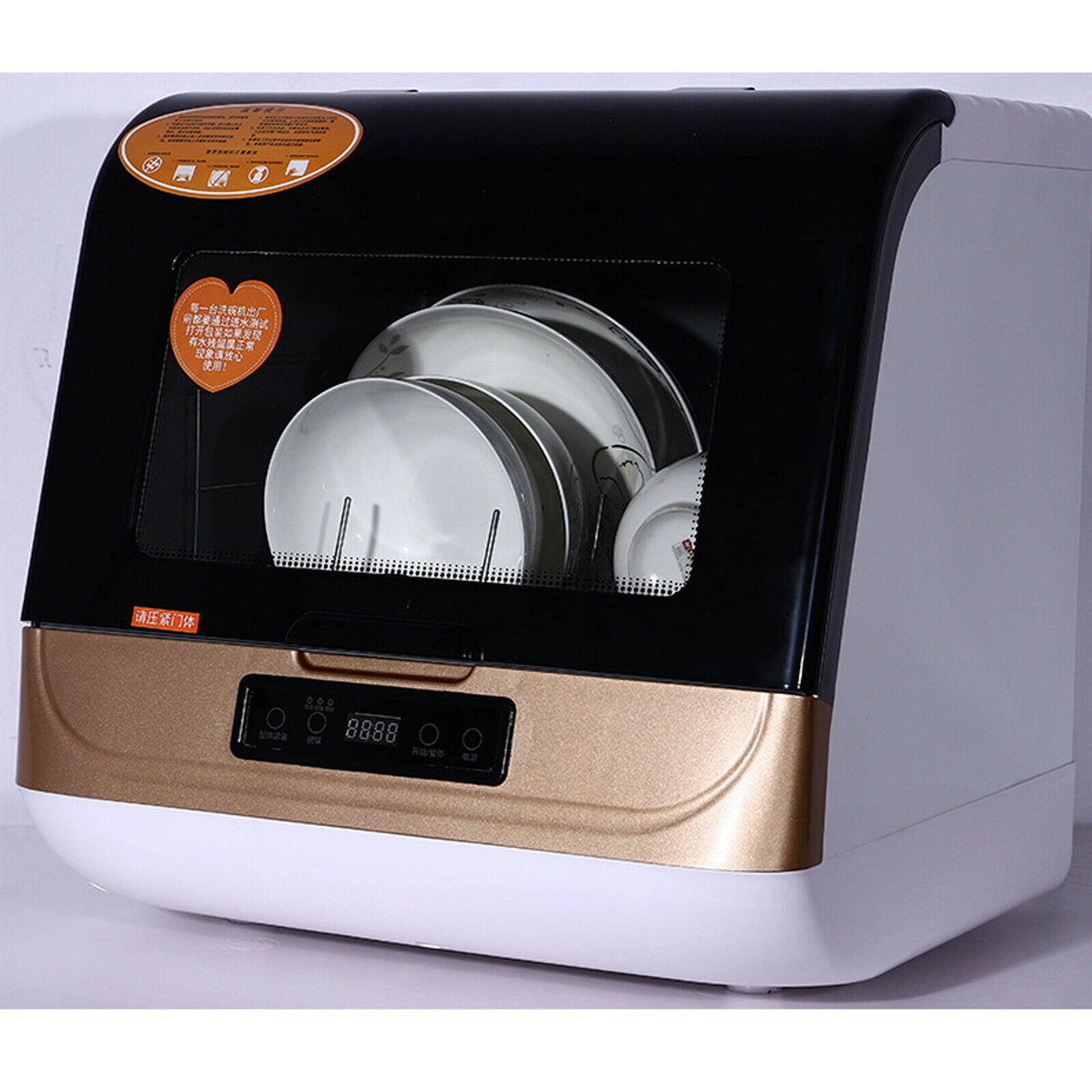 DENEST 5L Portable Countertop Dishwasher Automatic Dishwasher Machine Installation-Free 1200W - 3