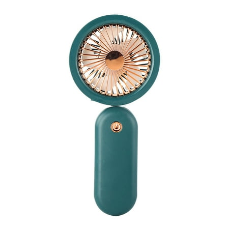 

Rinhoo Neck Hanging Fan USB Electric Rechargeable Handheld Fan Adjustable Portable Cooling Device Green
