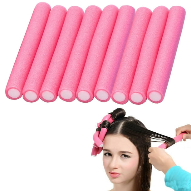 9 Jumbo Hair Rollers Perm Rods Flexi Curlers Soft Foam Curls Tool Salon Styling Walmart Com Walmart Com